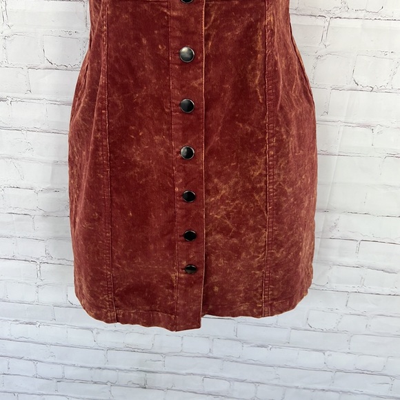 Aeropostal buttoned front  corduroy overall dress size small - Picture 8 of 16
